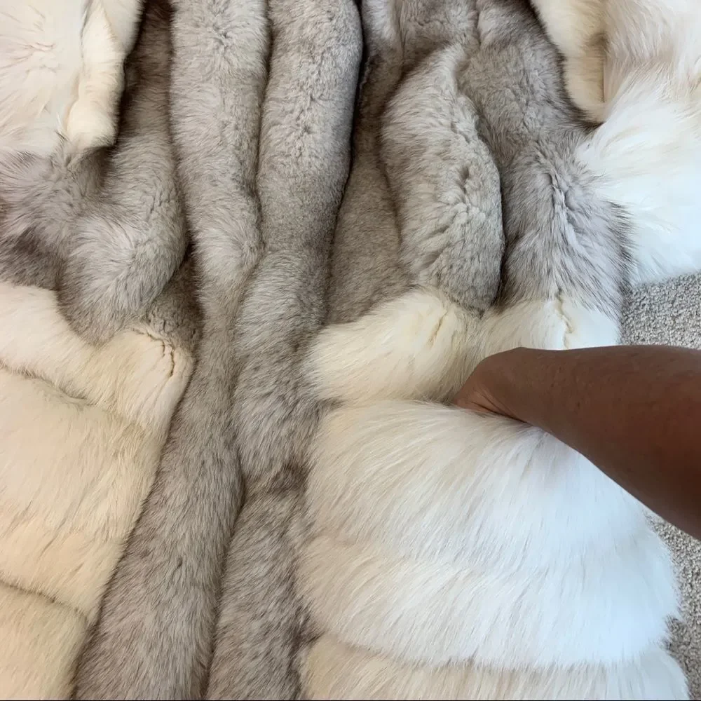 ROBERTO Cuore gorgeous luxurious Saga Fox Fur Coat Sz L - Picture 9 of 15